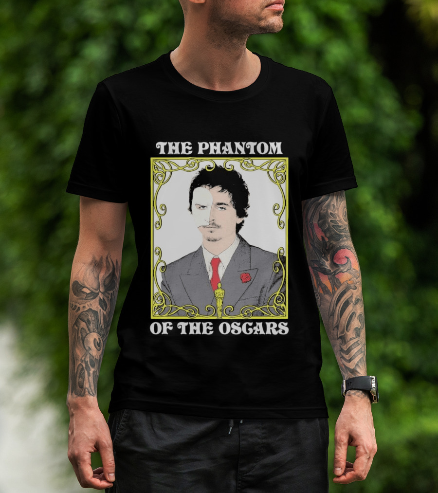 The Phantom Of The Awards Mask Suit Rose Oscar T-Shirt