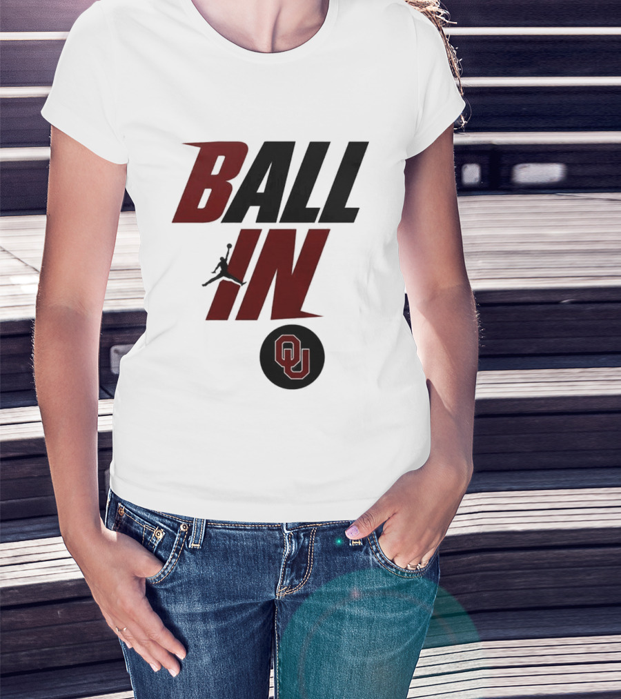 Ball In Oklahoma Sooners OU 2026 Women's Basketball T-Shirt