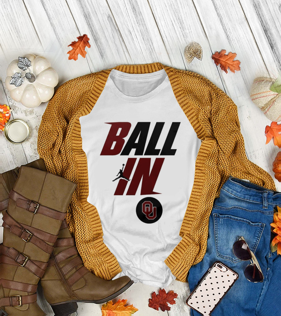 Ball In Oklahoma Sooners OU 2026 Women's Basketball T-Shirt