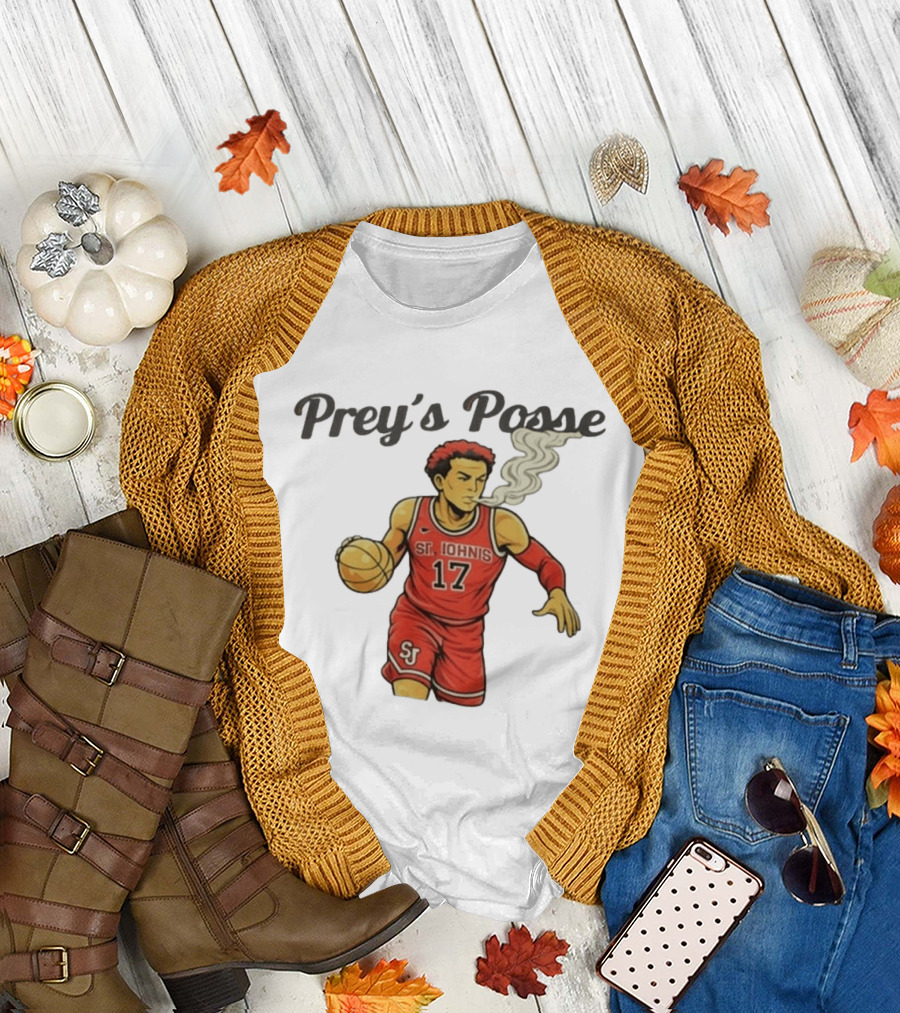 Prey's Posse St. John's Basketball 17 Smoky Dunk T-Shirt