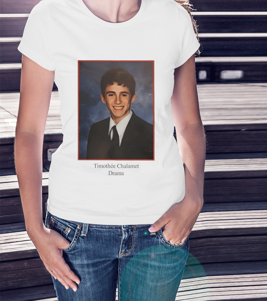 Timothee Chalamet Yearbook Photo 90s T-Shirt
