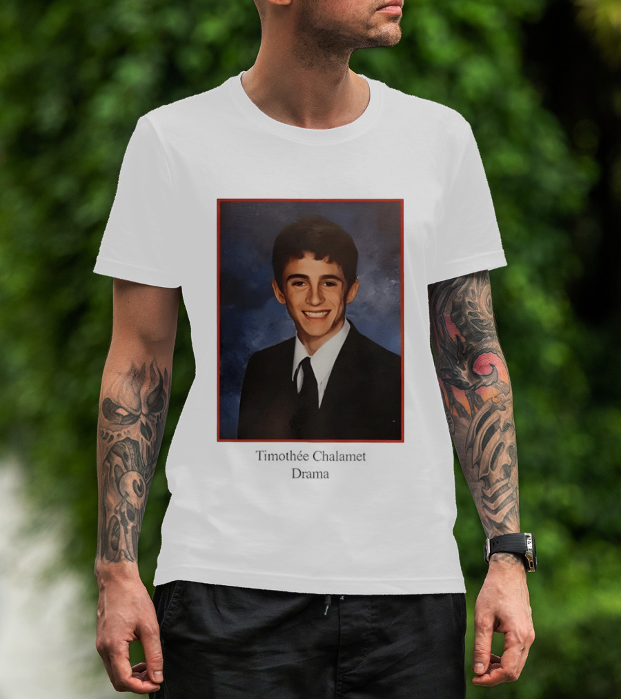 Timothee Chalamet Yearbook Photo 90s T-Shirt