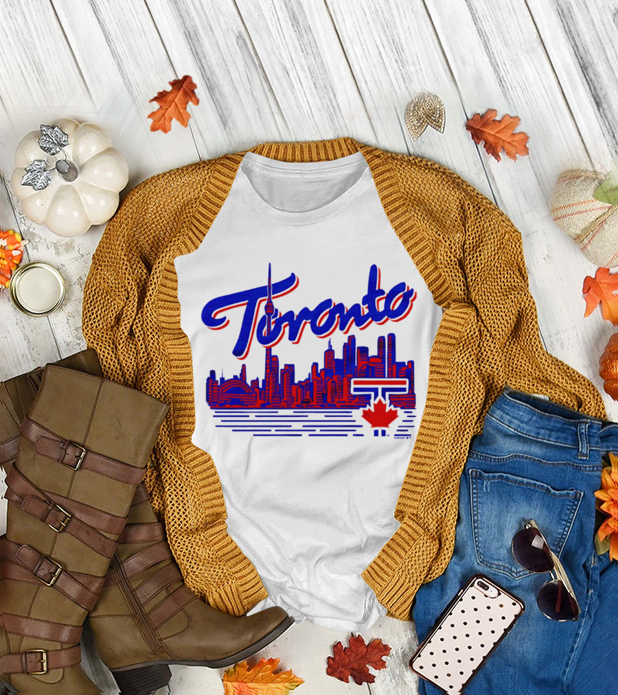 Toronto Blue Jays Skyline 2026 Canadian Baseball T-Shirt