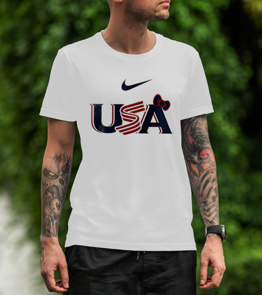 Nike USA Hello Kitty Collaboration Baseball T-Shirt