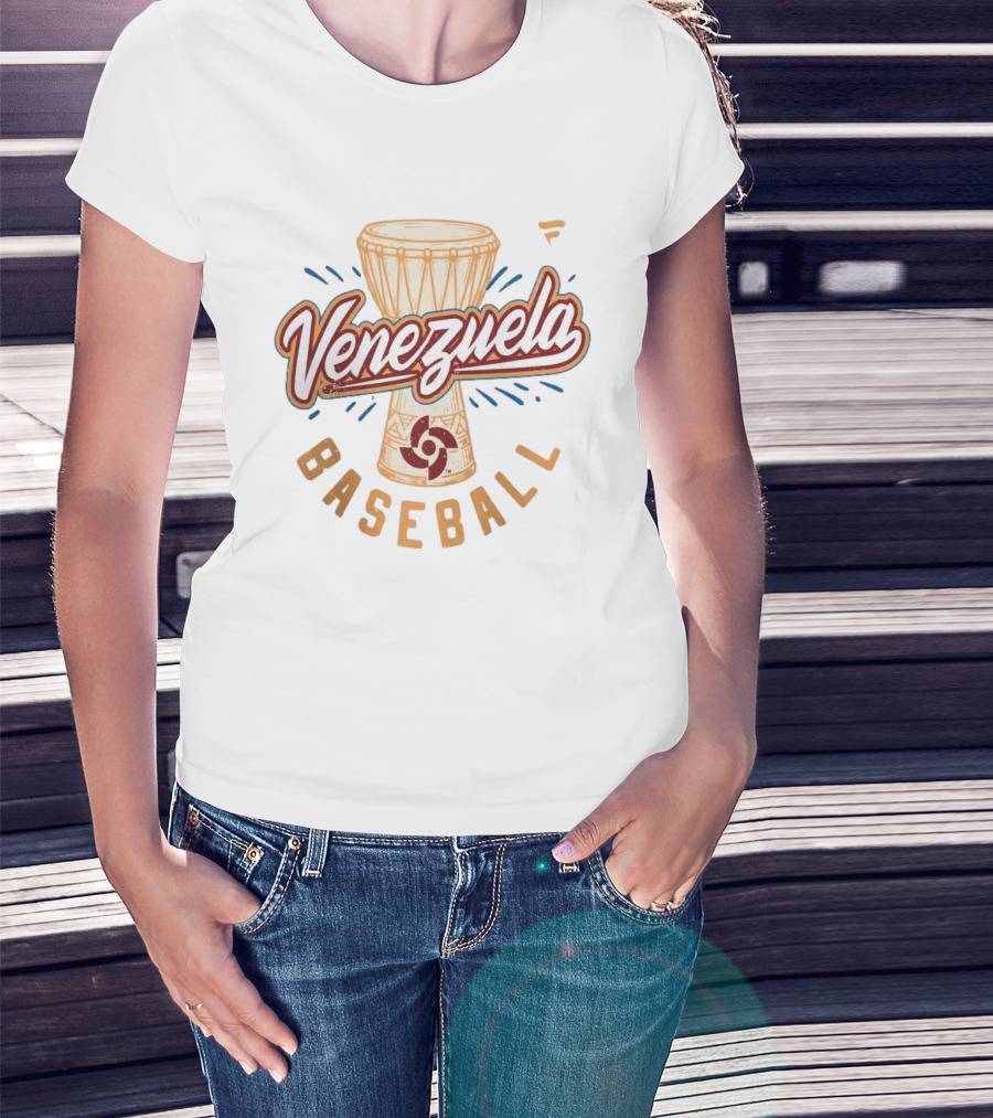 Venezuela Baseball 2026 World Baseball Classic Drum T-Shirt