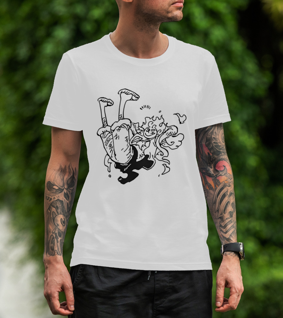 Luffy Gear Fifth Transformation Energetic Pose One Piece 5 T-Shirt