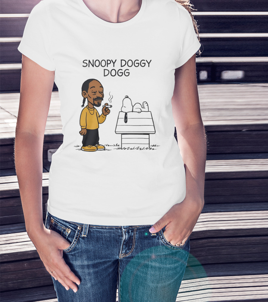 Snoopy Doggy Dogg Snoop Dogg And Snoopy Mashup T-Shirt