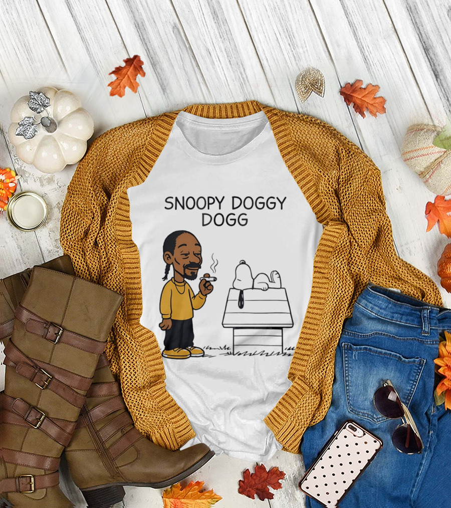 Snoopy Doggy Dogg Snoop Dogg and Snoopy Mashup T-Shirt