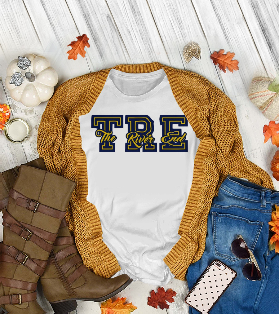TRE The River End Supporters Section Bold Lettering T-Shirt
