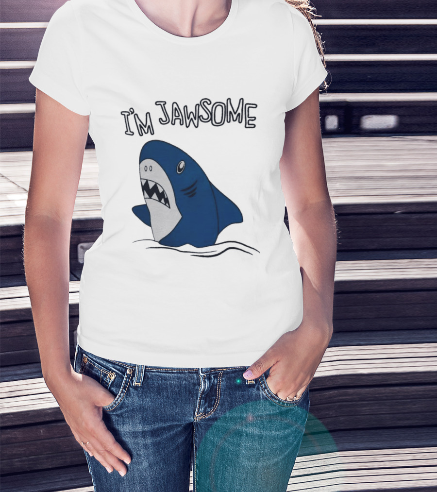 I'm Jawsome Shark Meme Fun Cartoon T-Shirt
