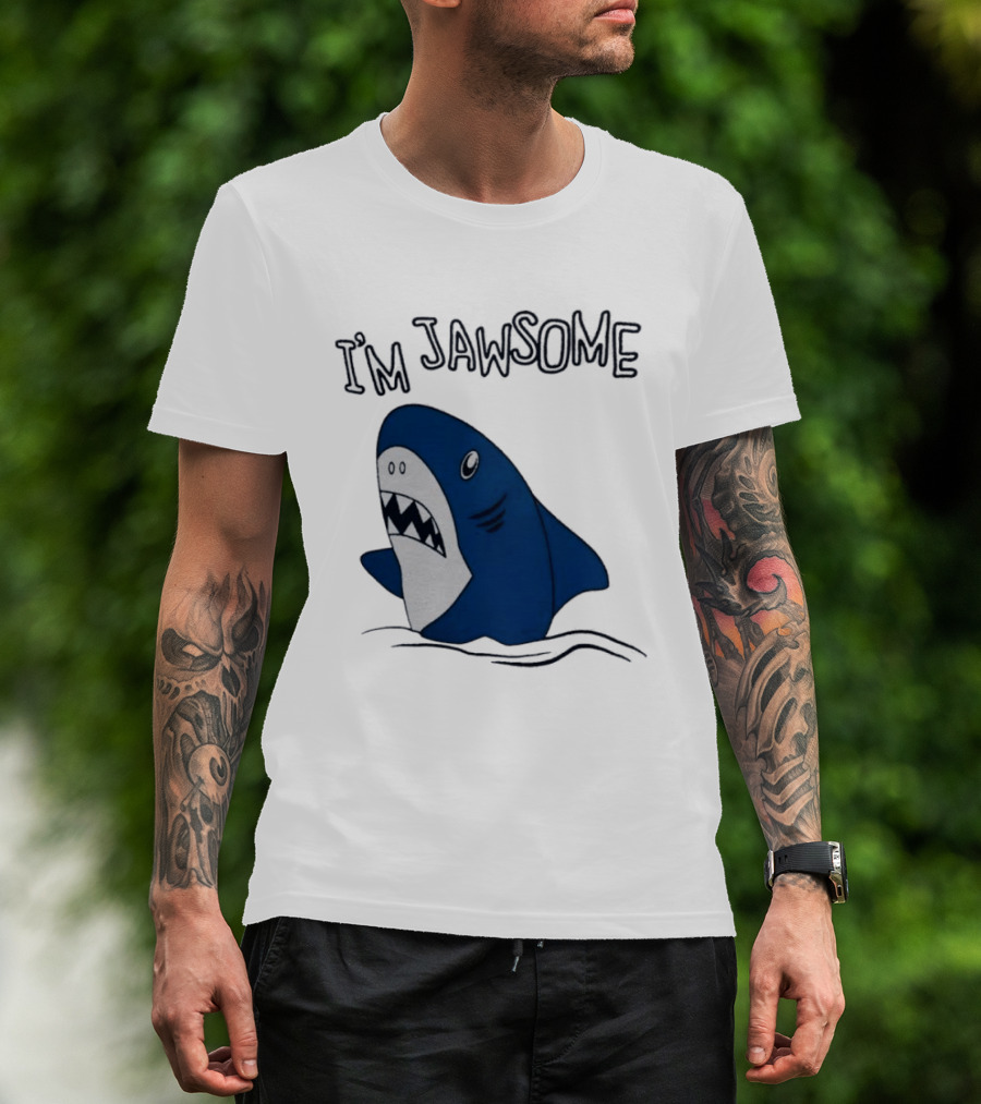 I'm Jawsome Shark Meme Fun Cartoon T-Shirt
