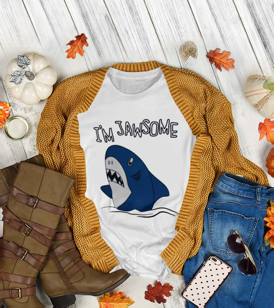 I'm Jawsome Shark Meme Fun Cartoon T-Shirt