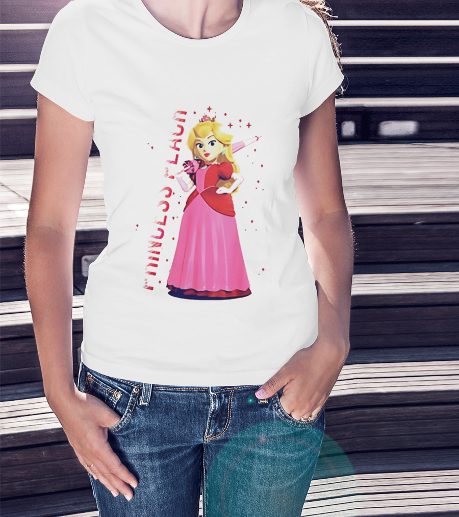 Princess Peach Animated Character Princess Peach The Movie T-Shirt