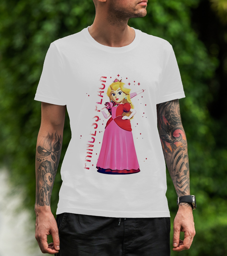 Princess Peach Animated Character Princess Peach The Movie T-Shirt