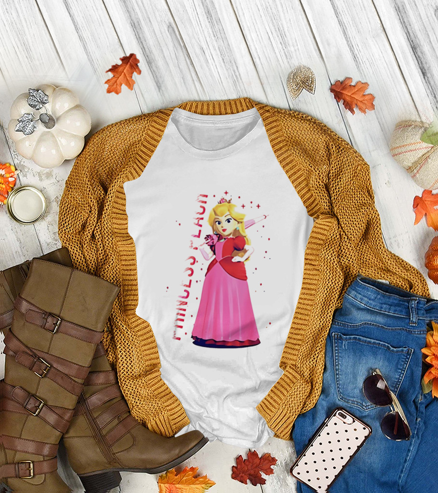 Princess Peach Animated Character Princess Peach the Movie T-Shirt
