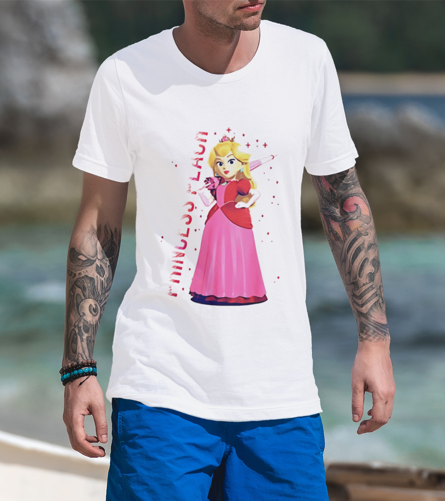 Princess Peach Animated Character Princess Peach The Movie T-Shirt