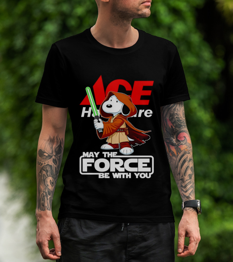 ACE Hardware May The Force Be With You Snoopy Star Wars T-Shirt