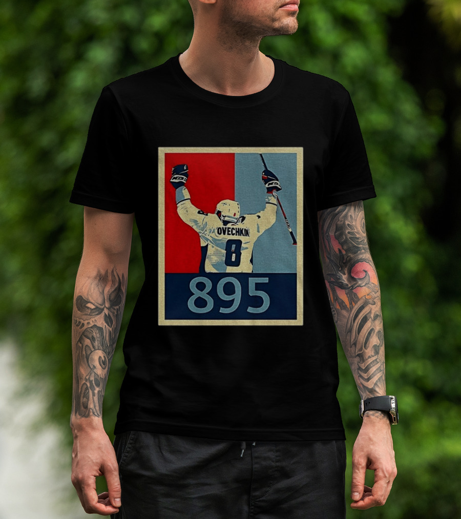Ovechkin 895 Washington Capitals Hockey Record T-Shirt