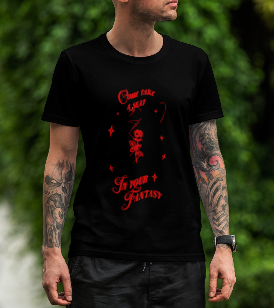 Ateez Come Take A Seat In Your Fantasy Tour 2026 Rose T-Shirt