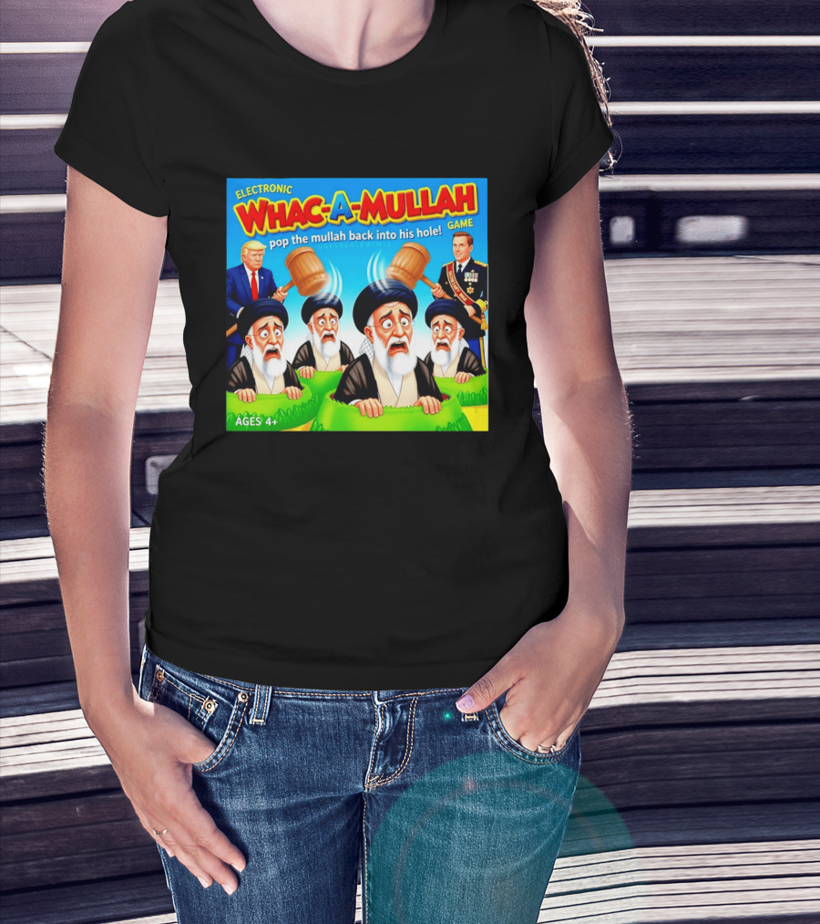 Electronic Whac A Mullah Pop The Mullah Back Into His Hole Ages 4+ Game T-Shirt