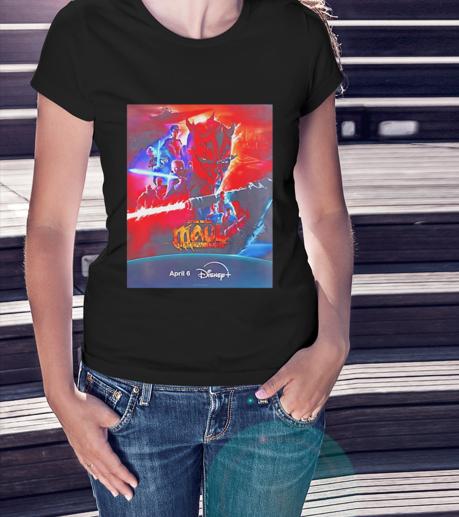 Star Wars Maul Shadow Lord Disney Plus April 6 2026 T-Shirt