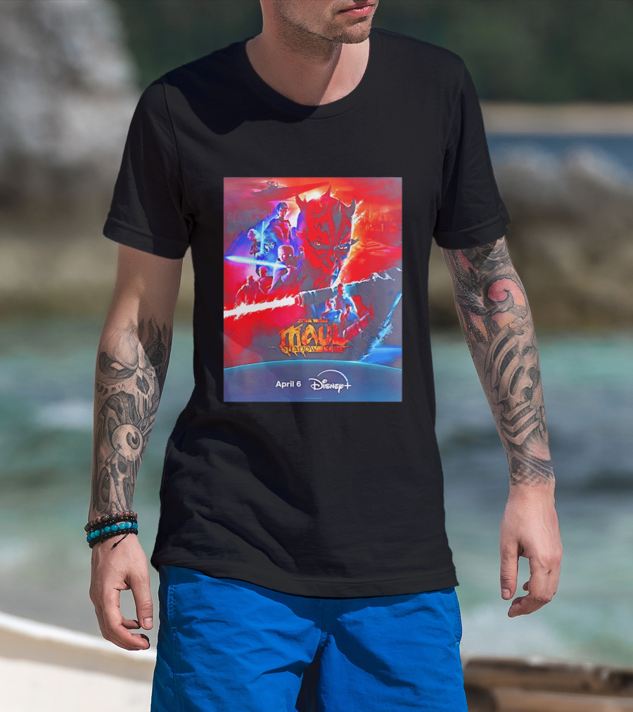 Star Wars Maul Shadow Lord Disney Plus April 6 2026 T-Shirt