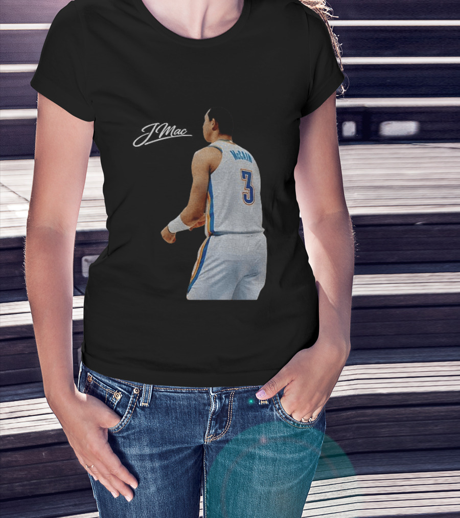 Jared McCain Oklahoma City Thunder Basketball NBA Number 3 Jersey T-Shirt