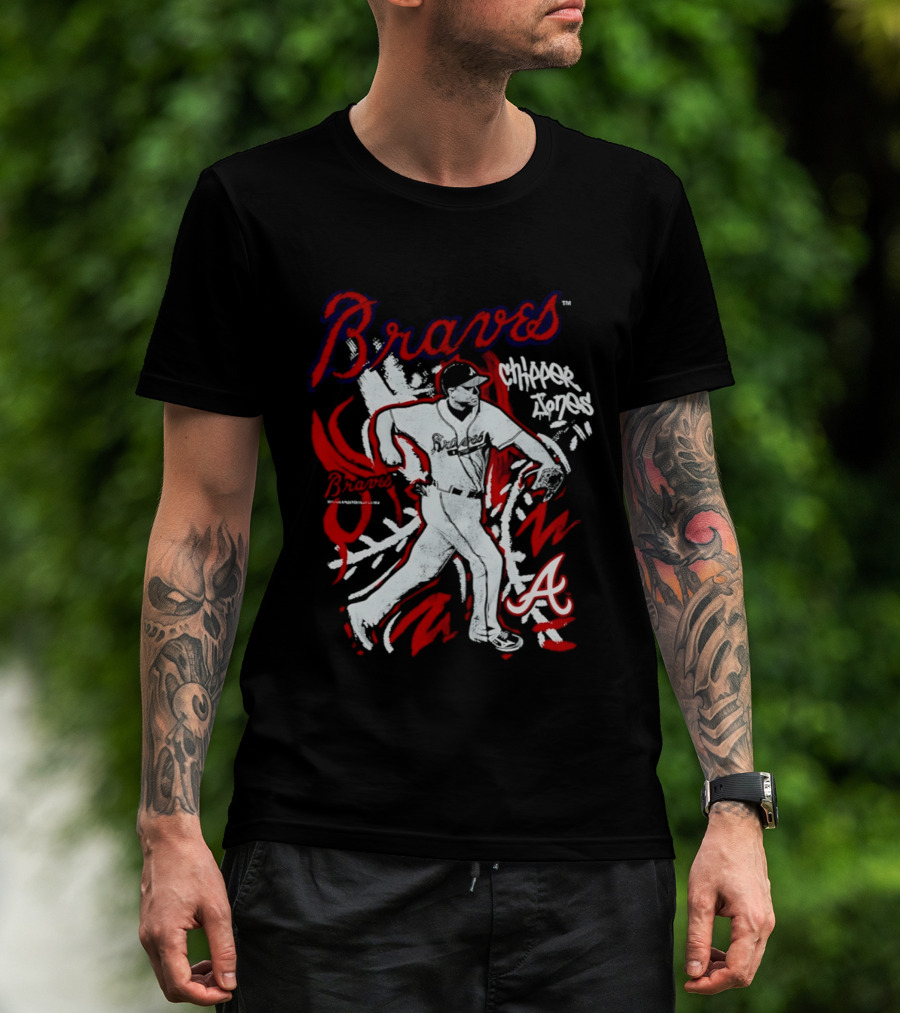 Atlanta Braves Chipper Jones Chalked Up Player T-Shirt