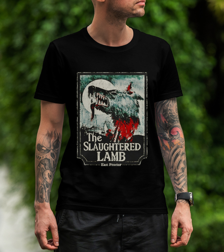 The Slaughtered Lamb East Proctor Werewolf Blood Moon Iconic Horror T-Shirt