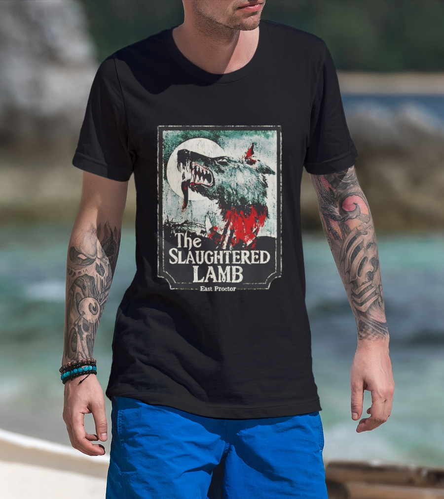 The Slaughtered Lamb East Proctor Werewolf Blood Moon Iconic Horror T-Shirt