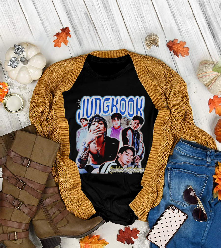 Jungkook Golden Maknae Multicolor Fashion T-Shirt
