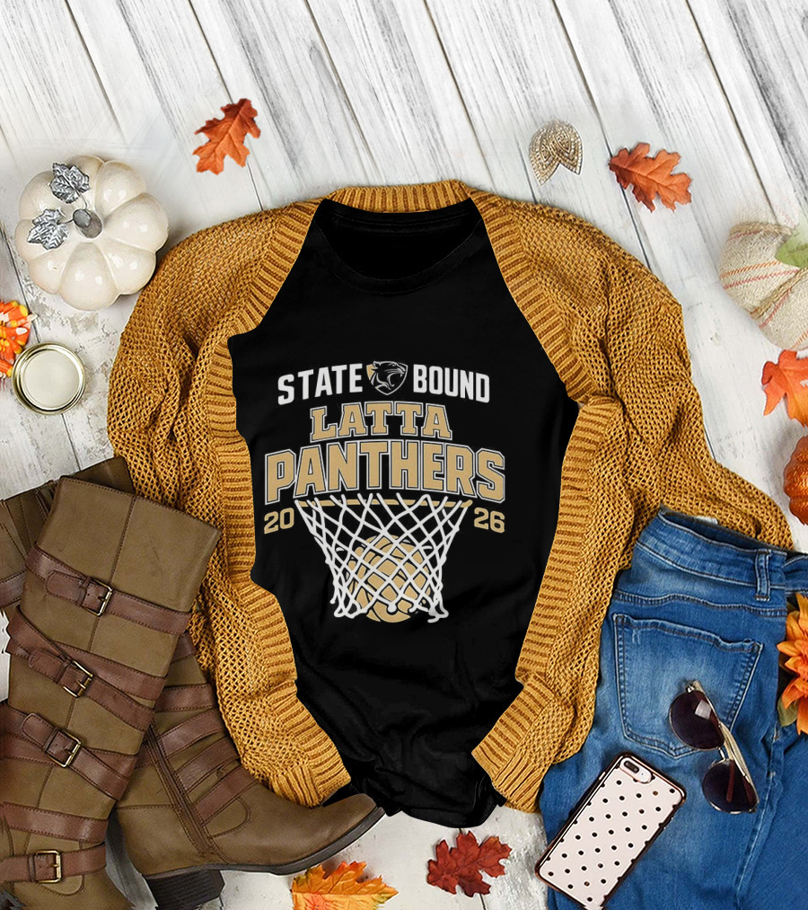 Latta Panthers State Bound Basketball 2026 T-Shirt