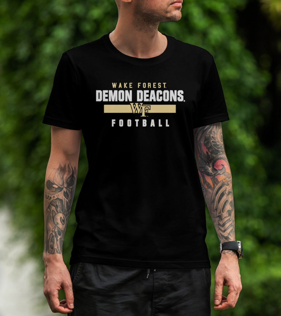 Wake Forest Demon Deacons WF Football T-Shirt