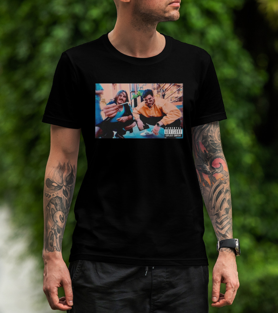 Parental Advisory Hasan Piker And Ethan Street Style Retro Photo T-Shirt