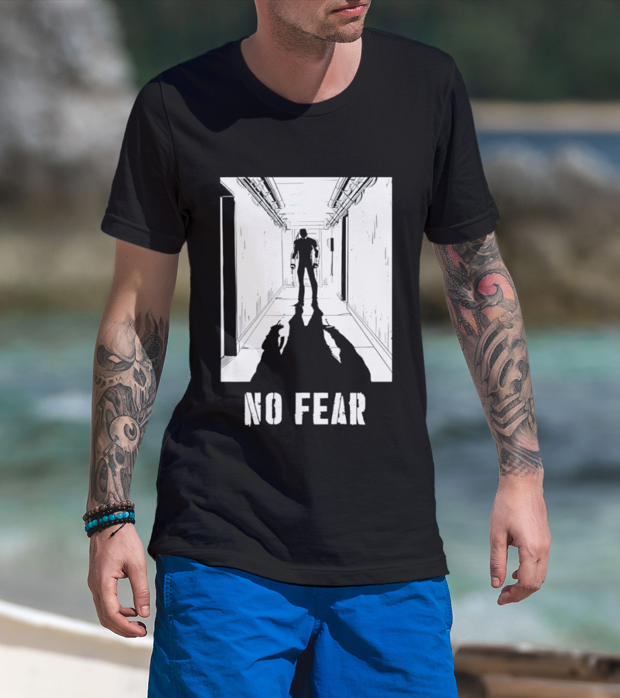 No Fear Redux Corridor Shadow Person Standing T-Shirt