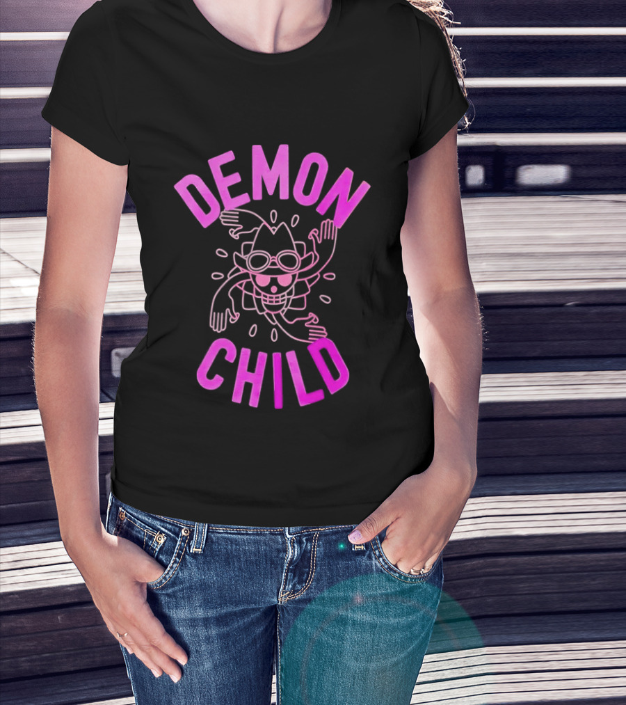 Demon Child Nico Robin Pink Line T-Shirt