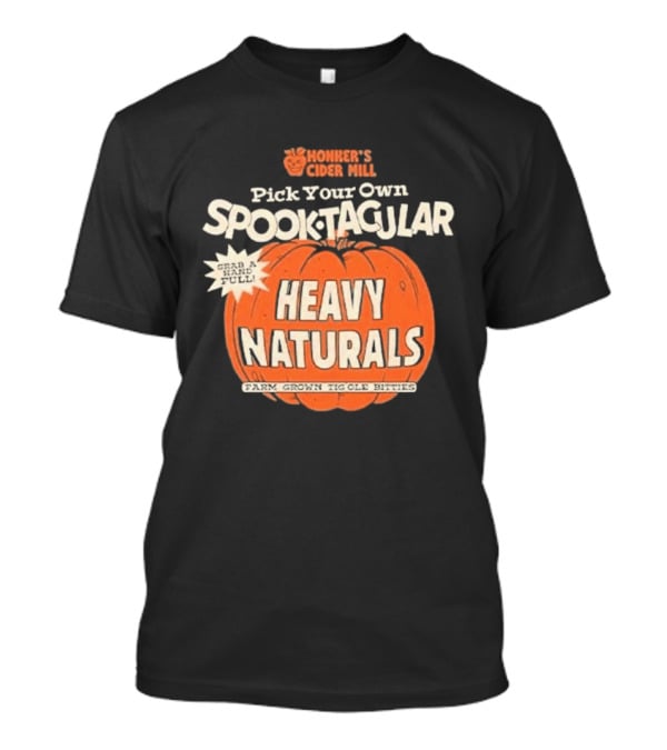 Hohner's Cider Mill Pick Your Own Spooktacular Heavy Naturals Pumpkin T-Shirt
