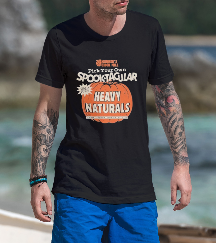Hohner's Cider Mill Pick Your Own Spooktacular Heavy Naturals Pumpkin T-Shirt