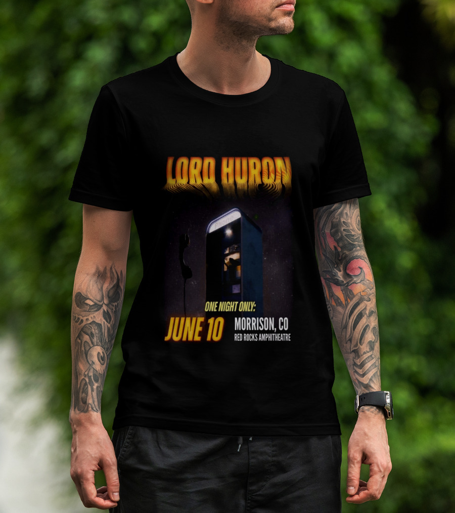 Lord Huron One Night Only June 10 Morrison CO Red Rocks Amphitheatre T-Shirt
