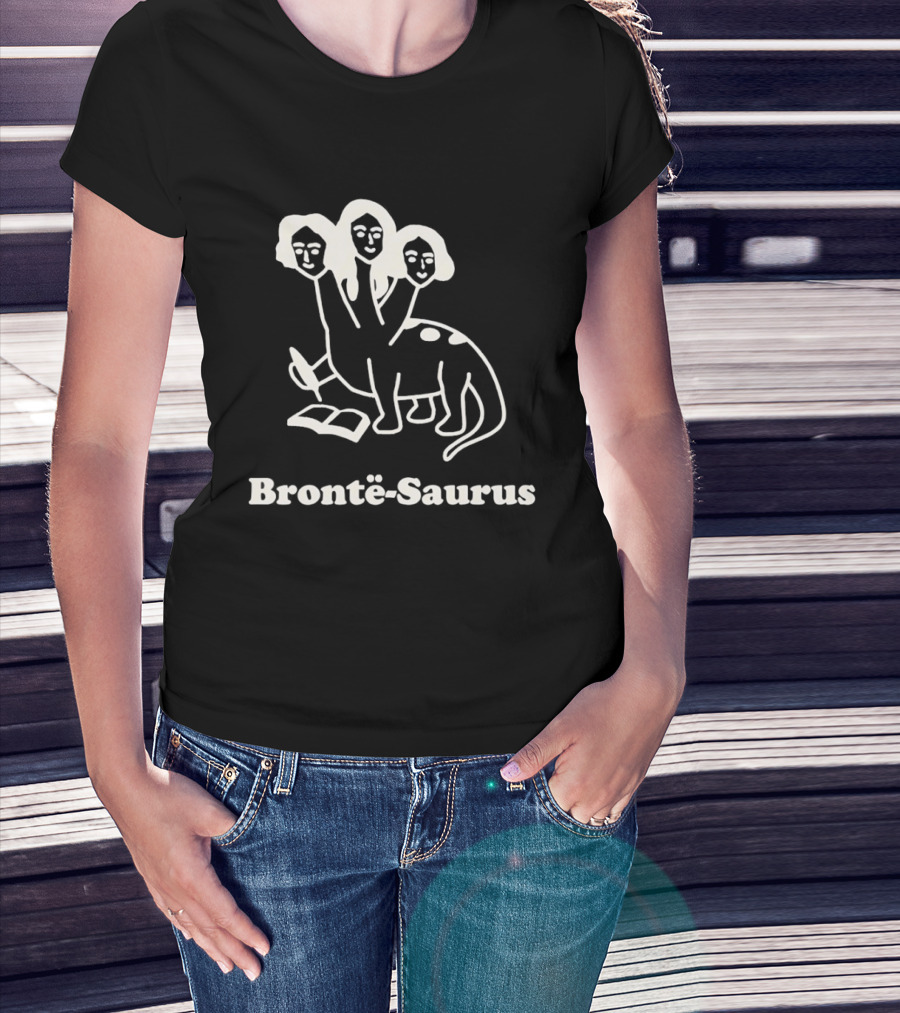 Brontë Saurus Literary Dinosaur Illustration Solar Opposites T-Shirt