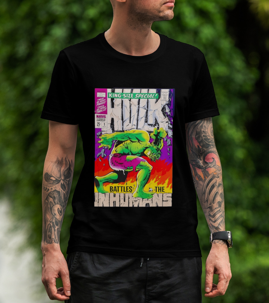 The Incredible Hulk King Size Special Battles The Inhumans Marvel Comics Group 1968 Cover T-Shirt