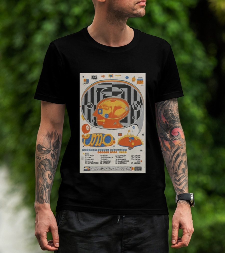 Unknown Mortal Orchestra Euro Tour 2026 Concert Dates And Locations T-Shirt