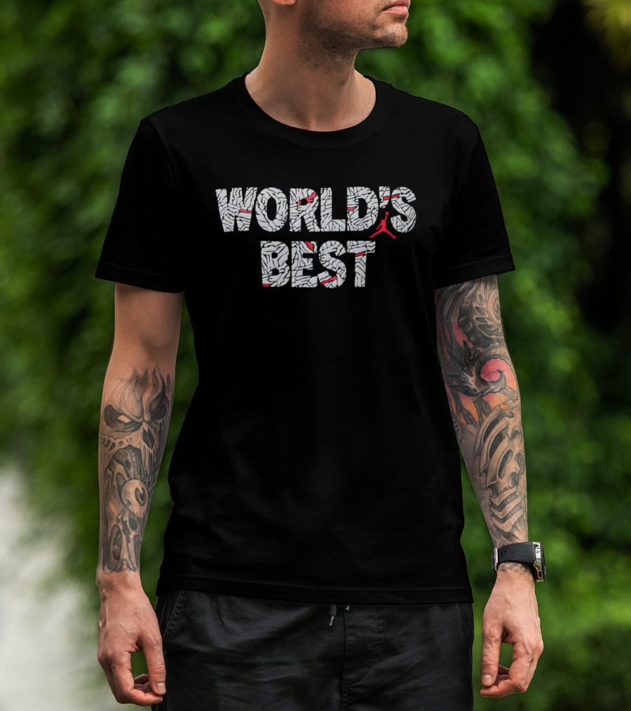 World's Best Basketball Themed Text With Iconic Player T-Shirt
