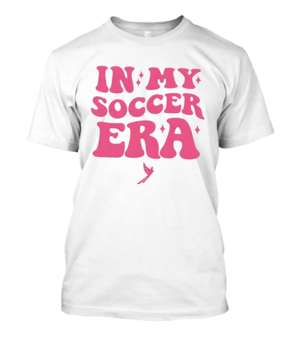 In My Soccer Era Vintage Pink Style With Stars And Winged Motif T-Shirt