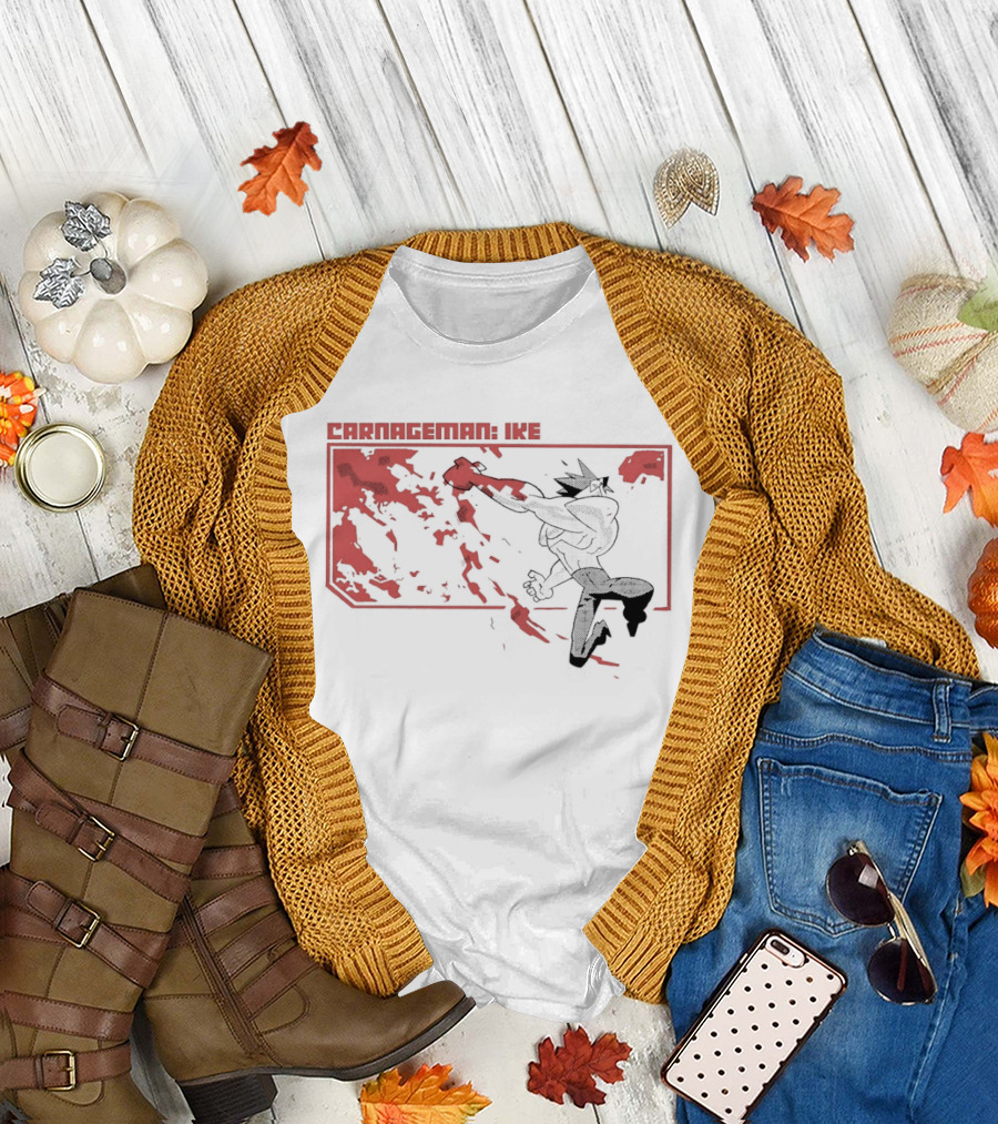 Carnageman Ike Comic Explosive Action T-Shirt