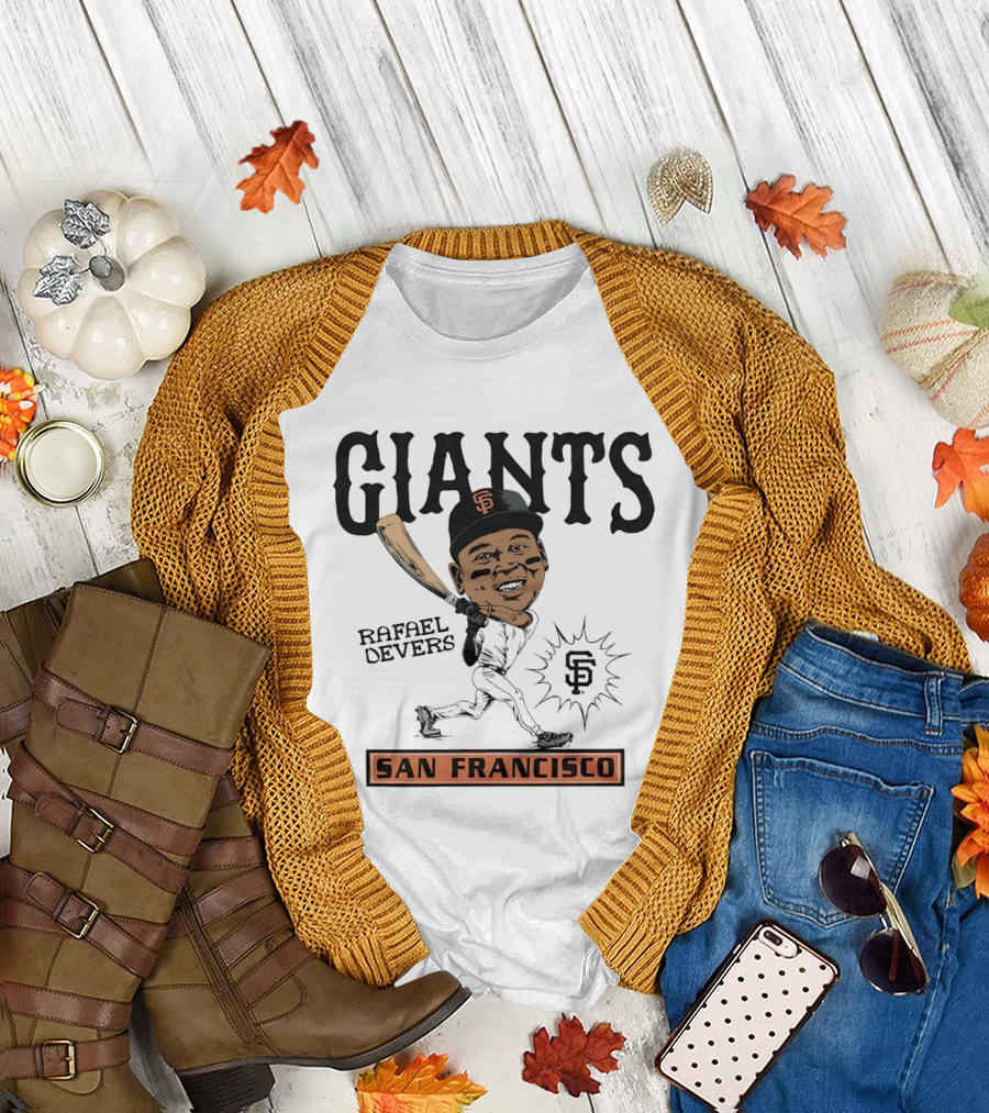 Rafael Devers San Francisco Giants MLB Baseball Caricature Giants San Francisco T-Shirt