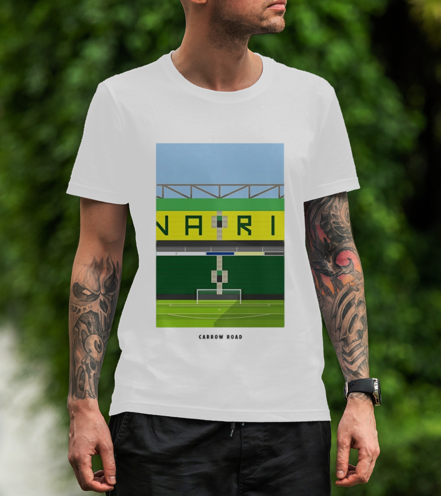 The Canaries Carrow Road Stadium Iconic Architecture T-Shirt