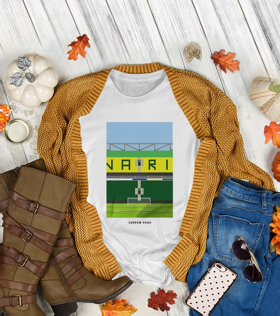 The Canaries Carrow Road Stadium Iconic Architecture T-Shirt