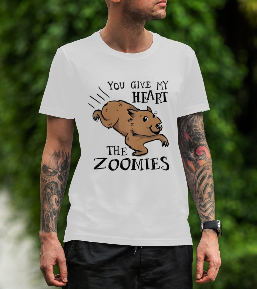 You Give My Heart The Zoomies Capybara T-Shirt