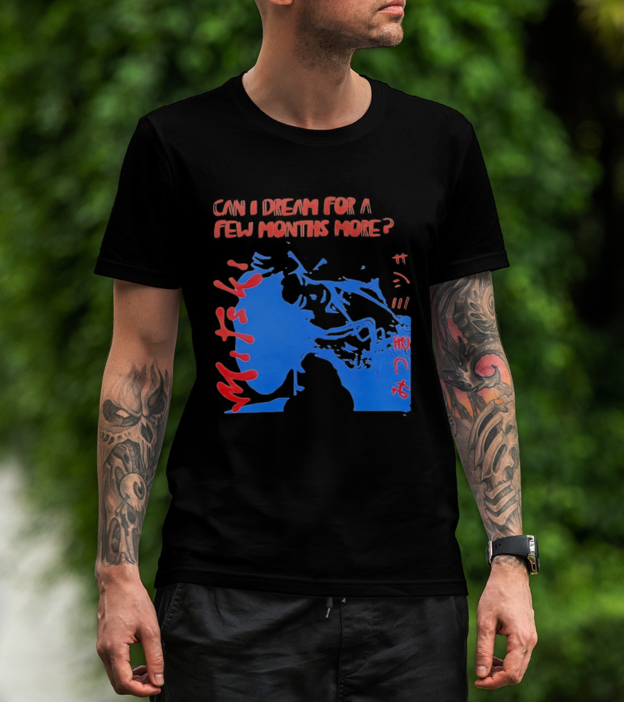 Can I Dream For Few Months More Unique Abstract Peaceful Face Blue And Red T-Shirt
